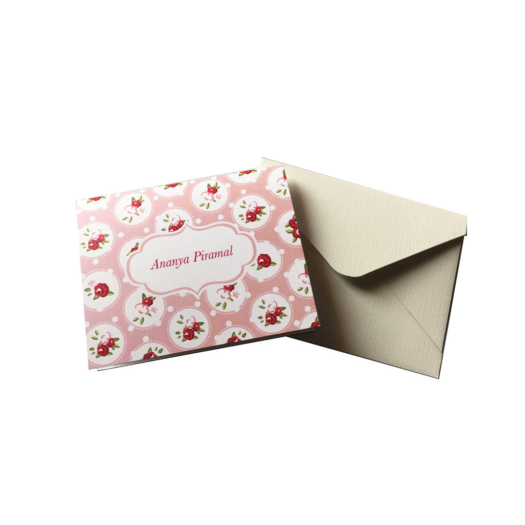 Personalised Notecards with Envelopes<br/>Oh So Vintage! <br><span style="font-size: 10px;">Set of 12</span>