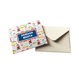 Personalised Notecards with Envelopes<br/>Big Red Bus <br><span style="font-size: 10px;">Set of 12</span>
