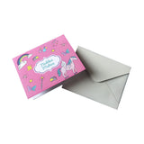 Personalised Notecards with Envelopes <br/>Magical Unicorns <br><span style="font-size: 10px;">Set of 12</span>