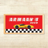 Name Frame - Racing Car