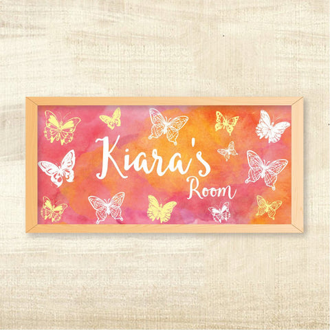 Name Frame - Butterfly