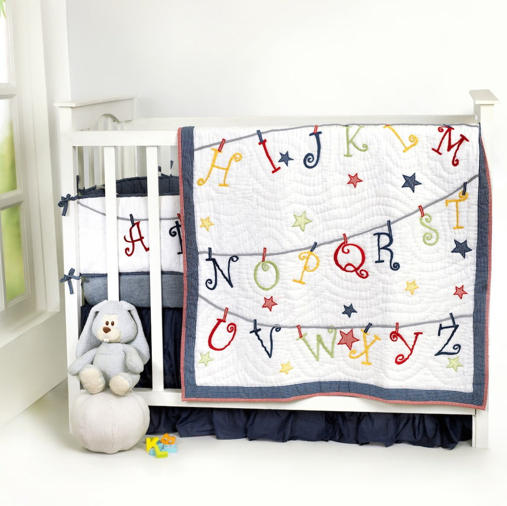 Now I Know My ABCs Boy Complete Bedding Set <br> With Free Personalisation