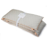 Cot Bumper <br> Grey with Orange Stripe