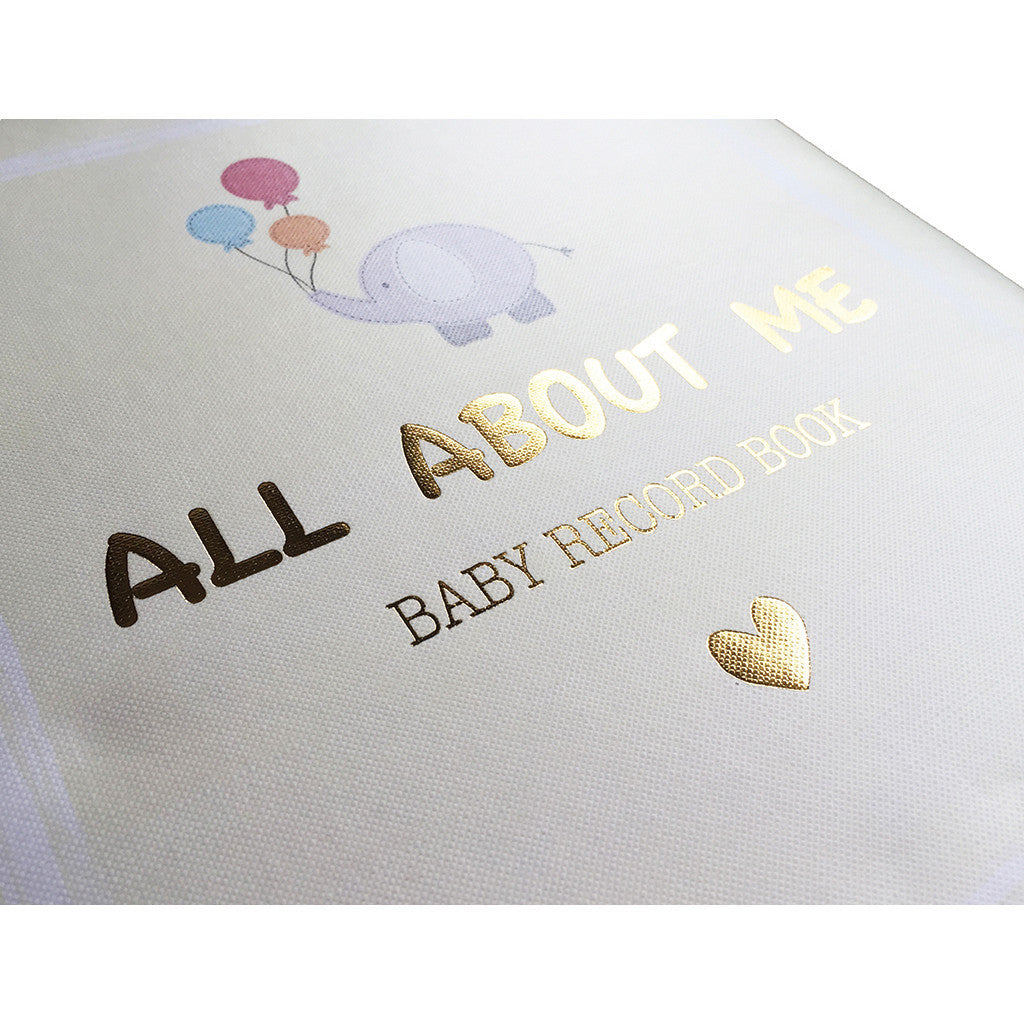 Baby's First Year Journal- Elephant<br> <span style="font-size: 11px; font-family:Helvetica,Arial,sans-serif;">Can Be Personalised</span>