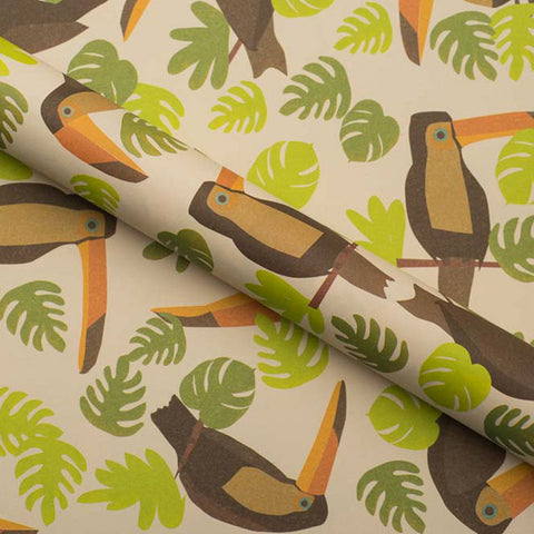 Toucan Collection <br> Wrapping Paper <br> <span style="font-size: 10px;">Set of 4 Sheets</span>