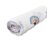 Organic Single Swaddle - Peacock