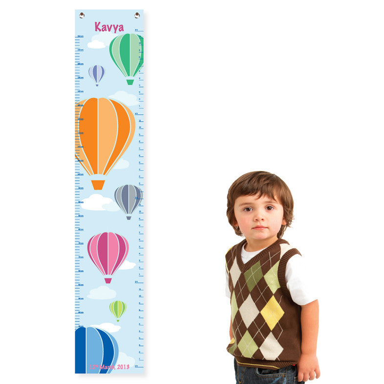 Personalised Height Chart <br> Air Balloon