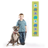 Personalised Height Chart <br> Green Elephant