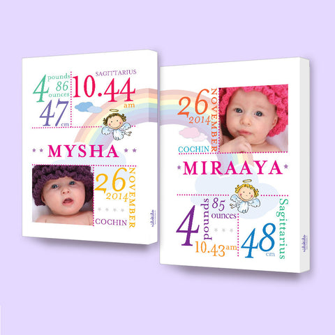 products/Personalized_Birth_Details_Frame_Rainbow_Angel_-_Twins.jpg