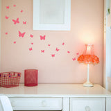 Chalkboard Wall Sticker <br> Pink Butterflies