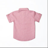 Pink Checks Boys Shirt