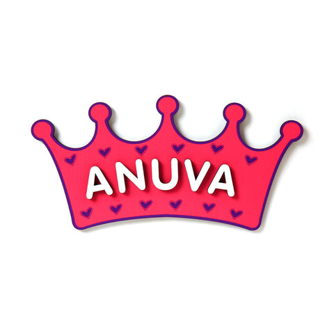Name Plaque <br> Pink Crown