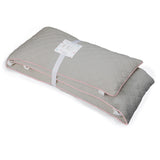 Cot Bumper <br> Grey with Pink