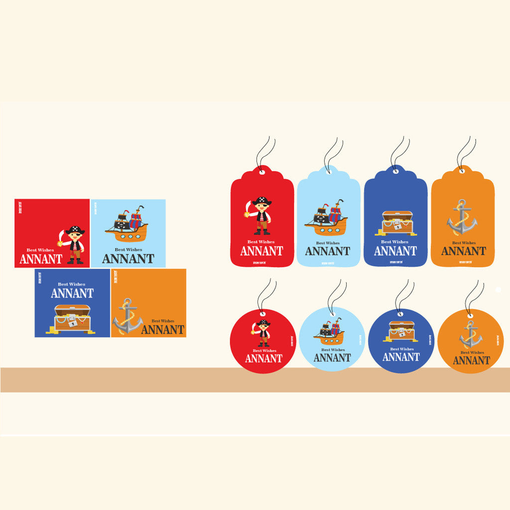 Gift Tag Set <br/>Pirates Theme