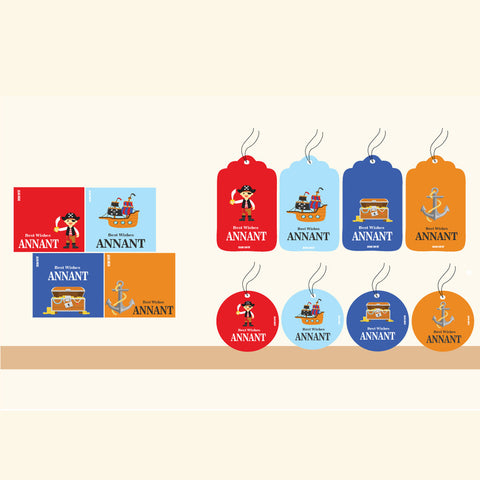 Gift Tag Set <br/>Pirates Theme