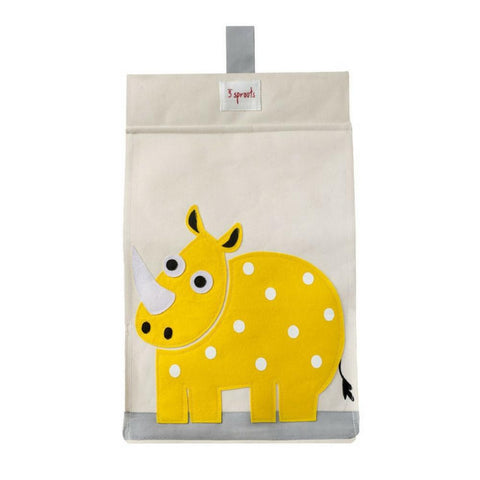 3 Sprouts Yellow Rhino Diaper Stacker