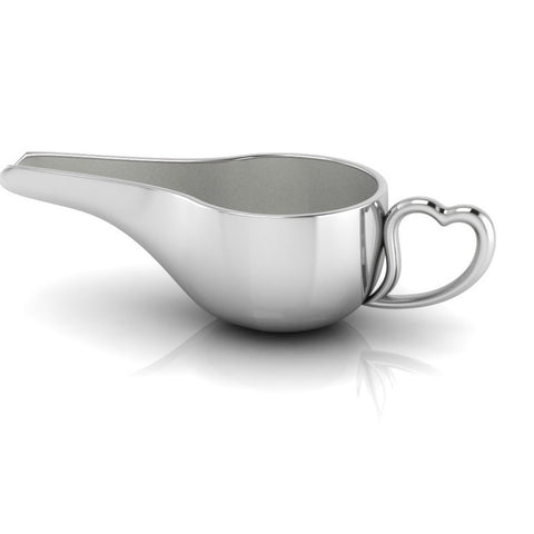 Round Medicine Porringer With Heart Handle