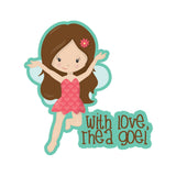 Gift Stickers, Set of 18 <br/> Happy Girl