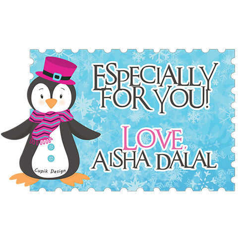 Gift Stickers, Set of 18 <br/> Penguin