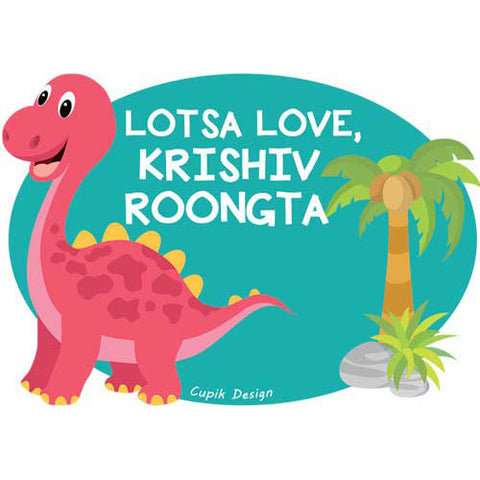 Gift Stickers, Set of 18 <br/> Dinosaur