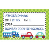School Book Labels, Pack of 20 <br/> Transport