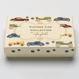 Vintage Motor Car Collection <br> Personalised Foldover Cards with Matching Envelopes <br> <span style="font-size: 10px;">Set of 12</span>