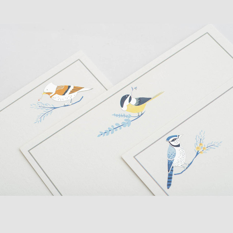 Blue Jay Premium Collection <br> Personalised Foldover Cards with Matching Envelopes <br> <span style="font-size: 10px;">Set of 12</span>