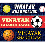 Name Stickers, Set of 45 Stickers<br/> Balls