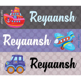 Name Stickers - Transport, Set of 45