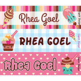 Name Stickers - Ice-cream, Set of 45