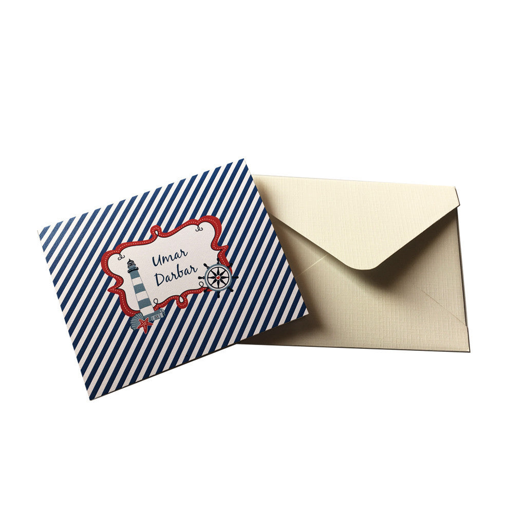 Stationery Box Set<br/>Ahoy! Sailor<br><span style="font-size: 10px;">8 Notecards | 16 Gift Tags | 2 Rolls of Ribbon</span>