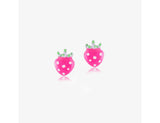 925 Sterling Silver Strawberries N Cream(Fushia) Earrings <br> Pop Art Silver Collection