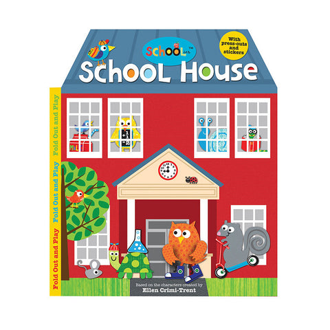 School House<br> <span style="font-size: 11px; font-family:Helvetica,Arial,sans-serif;">With press-outs and stickers</span>