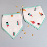 Scoops & Smiles Bandana Bibs <br> Set of 2