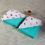 Scoops & Smiles Towel Set <br> Set Of 2 <br> <span style="font-size: 11px; font-family:Helvetica,Arial,sans-serif;">Can Be Personalised</span>
