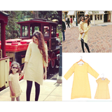 Mom and Me - Girls Matching Stylish Ikat Dress Set