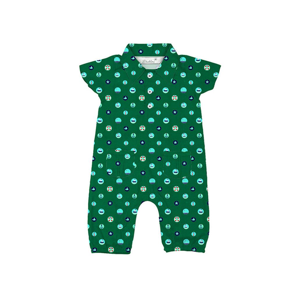 Layette Set with Long-Legged Romper <br>Sea Elements<br> <span style="font-size: 11px; font-family:Helvetica,Arial,sans-serif;">Can Be Personalised</span>