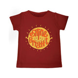 Shine Bright <br> Organic Cotton Tees for Toddlers, Can be Personalised