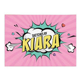 Personalised Sketch Book - Pop Art, Girl
