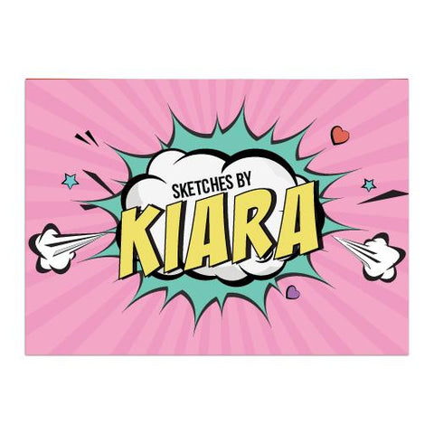 Personalised Sketch Book - Pop Art, Girl