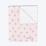 Organic Quilted Blanket <br> Pink Star<br><span style="font-size: 10px;">Can be Personalised</span>
