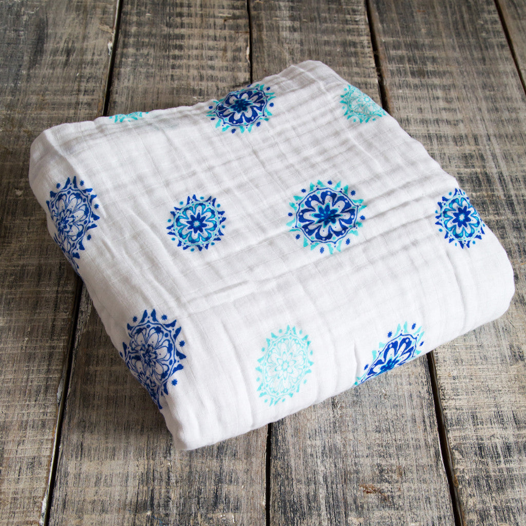 Organic Snuggle Blanket - Mandala