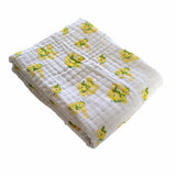 Organic Snuggle Blanket - Yellow Flower