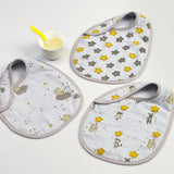 Starry Night Muslin Bibs <br> Set of 3