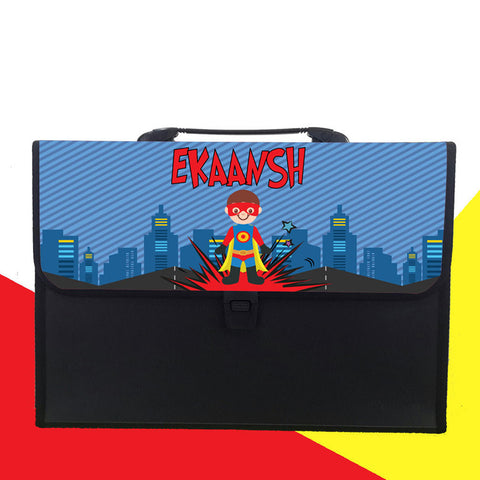 Personalised Folder<br/>Superhero Theme