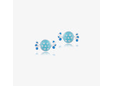 925 Sterling Silver Truly Toffee(Blue) Earrings <br> Pop Art Silver Collection
