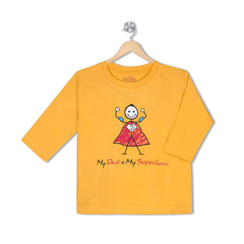 My Dad = Superhero <br> Organic Cotton Tees For Toddlers