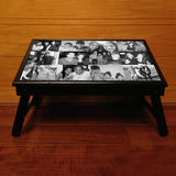 Bed table <br> Personalised with 12 Photos, B&W