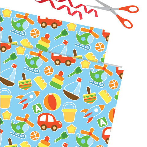 Wrapping Paper - Toy, Set of 12 Sheets