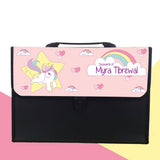 Personalised Folder <br> Unicorn Theme